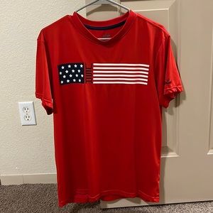 Red USA dry fit Tee